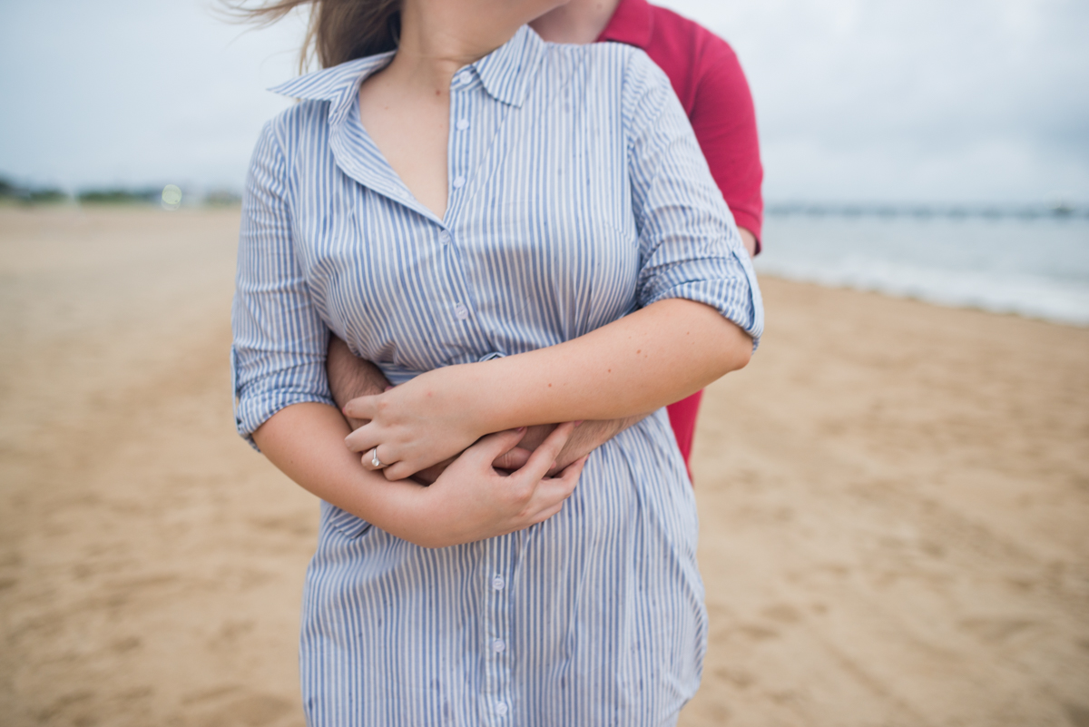 Windy Beach Engagement Session