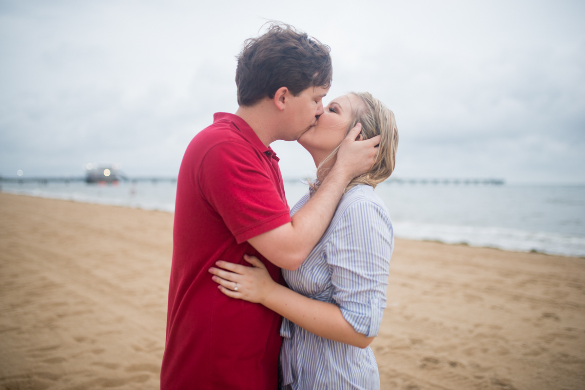 Windy Beach Engagement Session