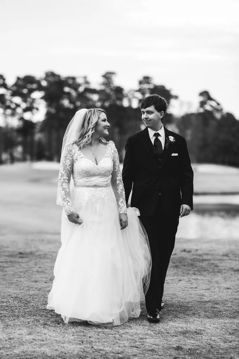 Burgundy and Blush Winter Wedding | Bride and groom portraits