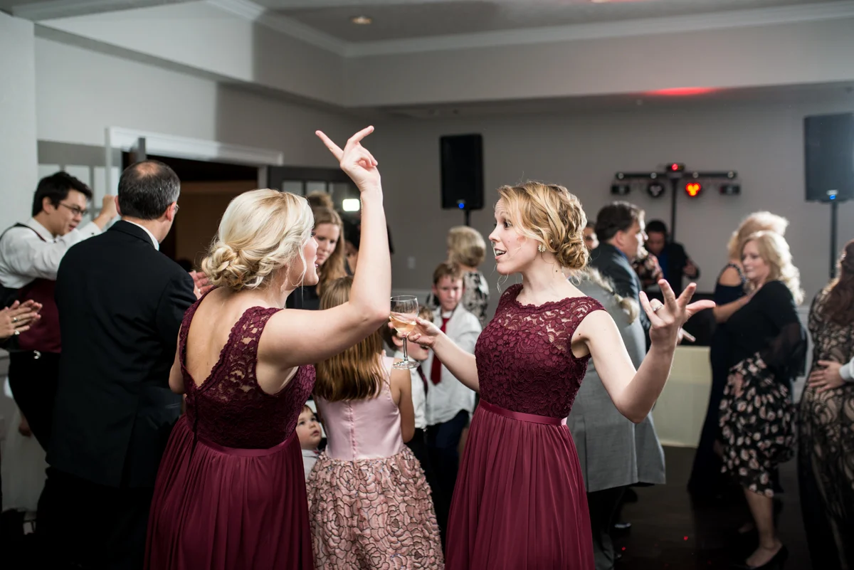 Burgundy and Blush Winter Wedding | Wedding reception dancing