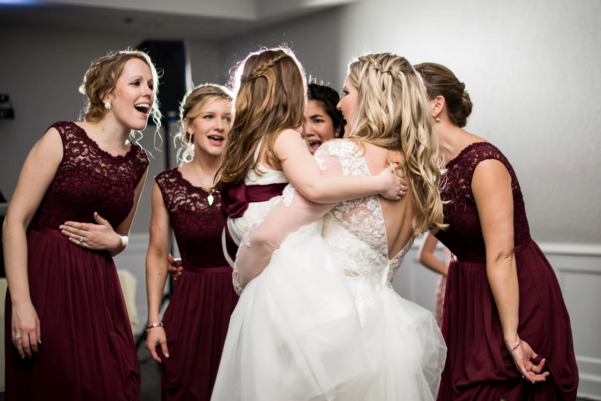 Burgundy and Blush Winter Wedding | Wedding reception dancing