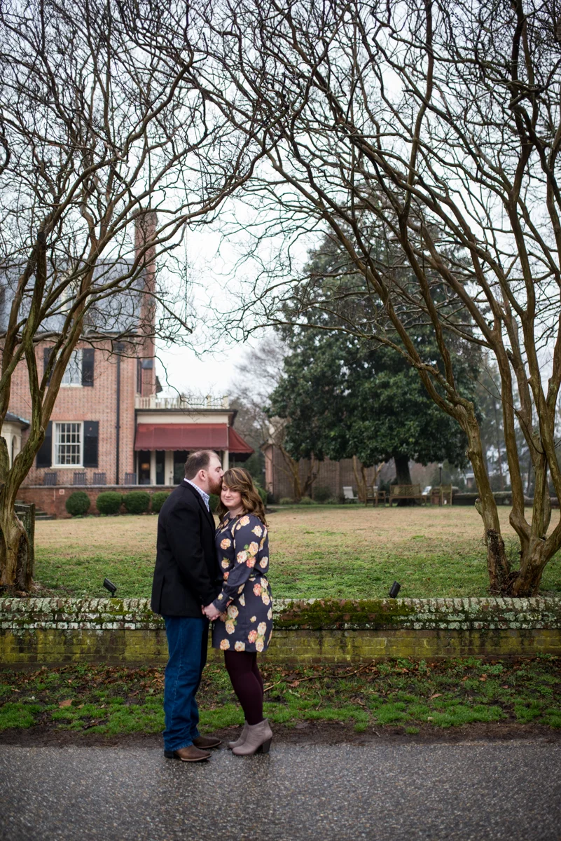 Quaint Historic Winter Engagement