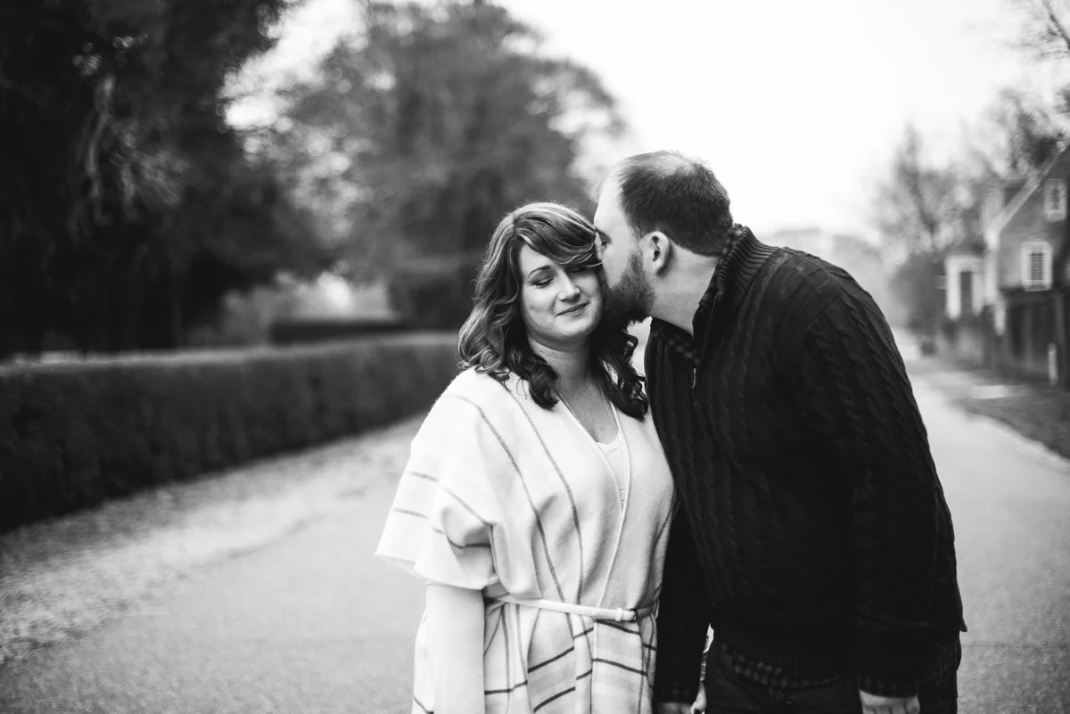 Quaint Historic Winter Engagement