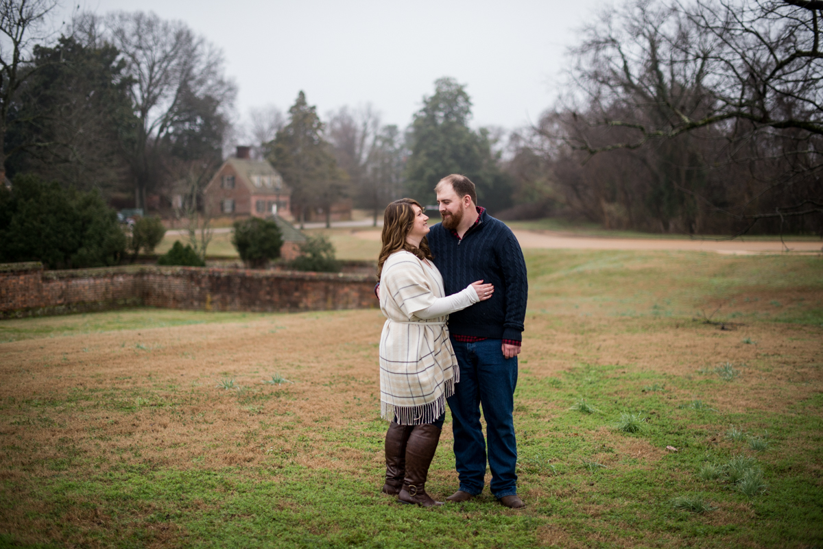 Quaint Historic Winter Engagement
