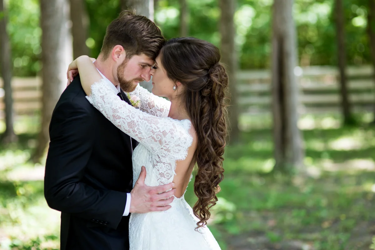 Elegant and Intimate Winery Wedding | Bride and groom portraits