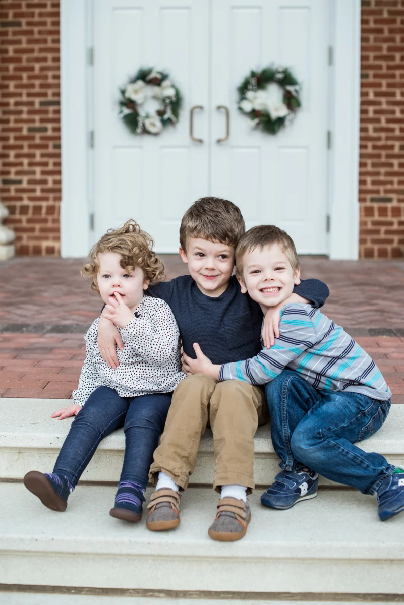 Family Pictures at a College Campus