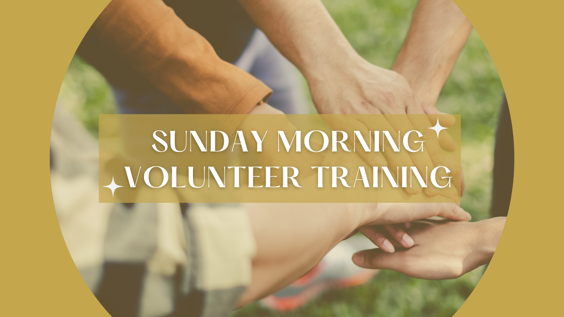 Sunday Volunteer Training  