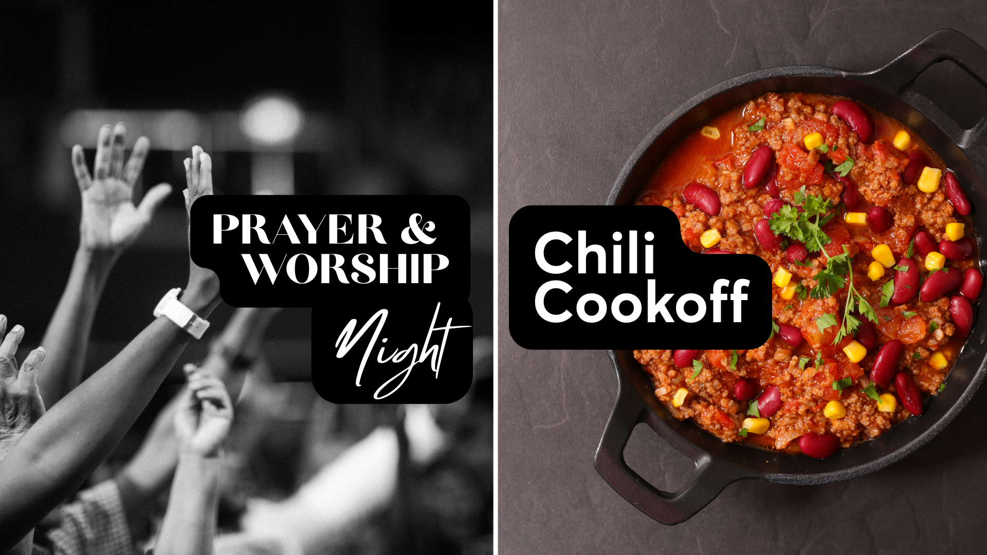 Prayer &amp; Worship Night AND Chili Cook-off