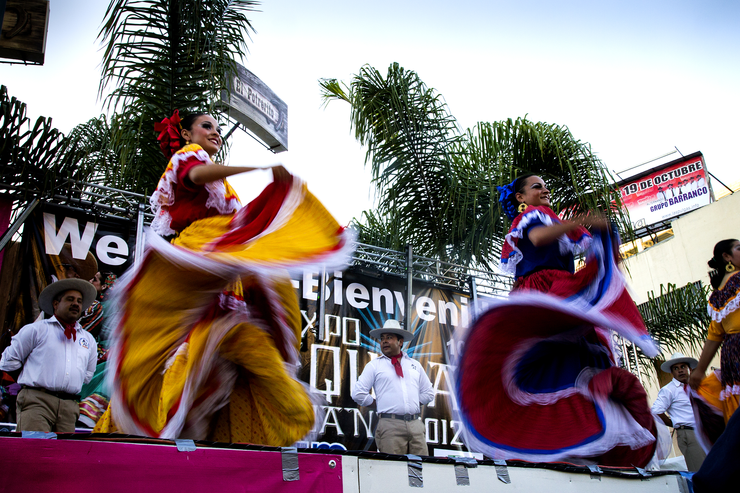  Folklorico dancers at the tequila festival​ 