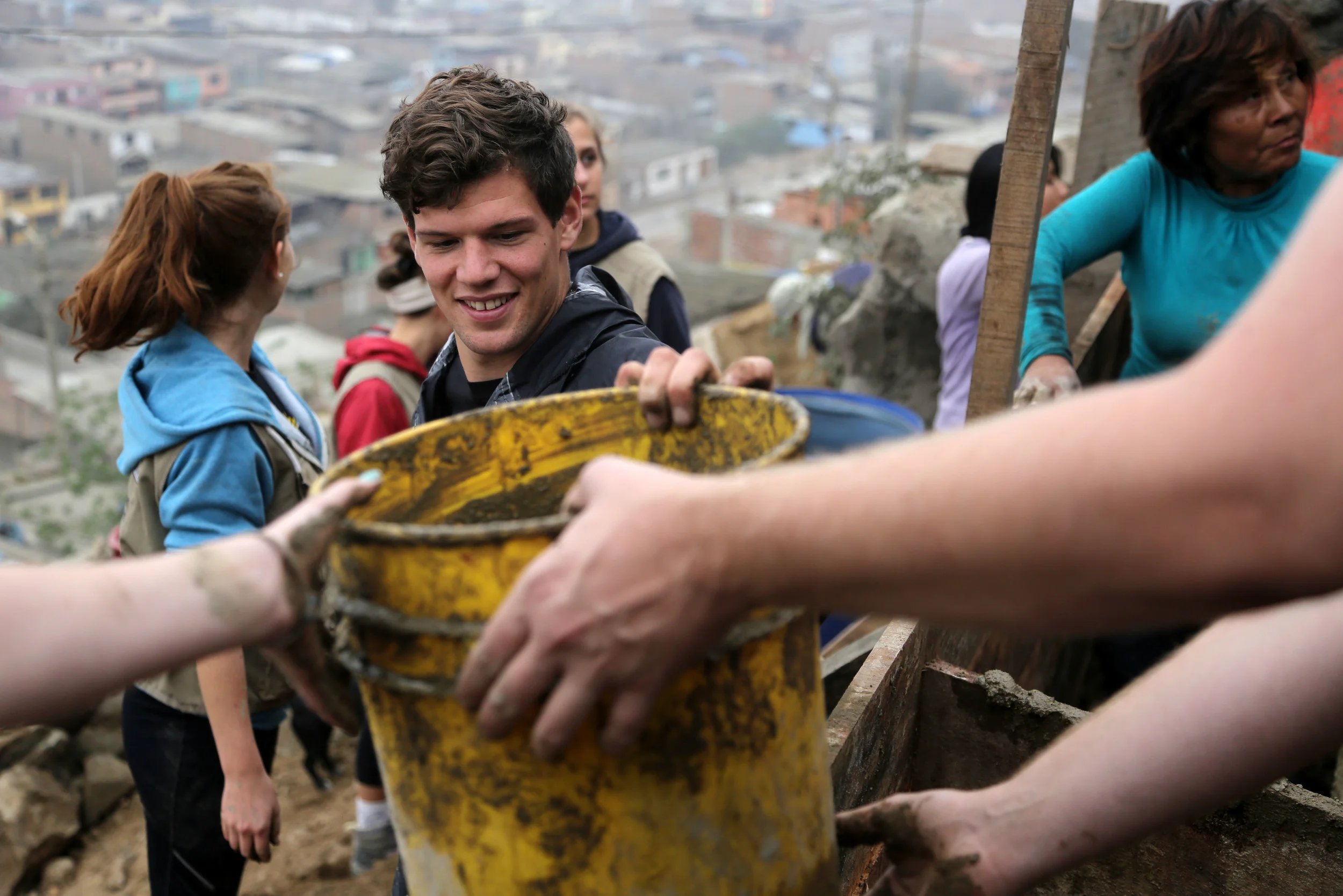 My roommates and community members were working on a staircase project in Villa Maria, Lima, Peru. I was, of course, documenting. 