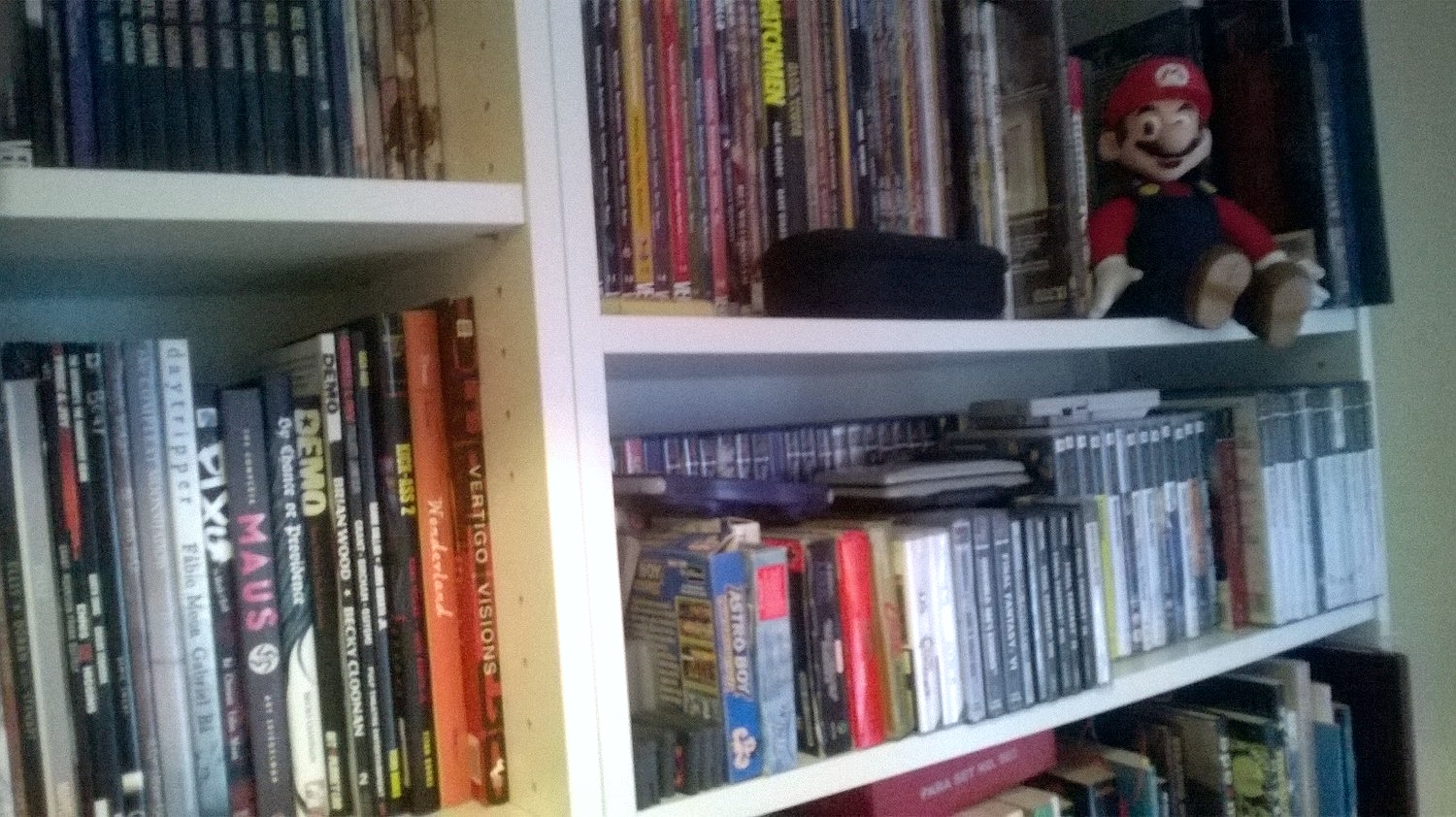 Some of my graphic novel and gaming collection