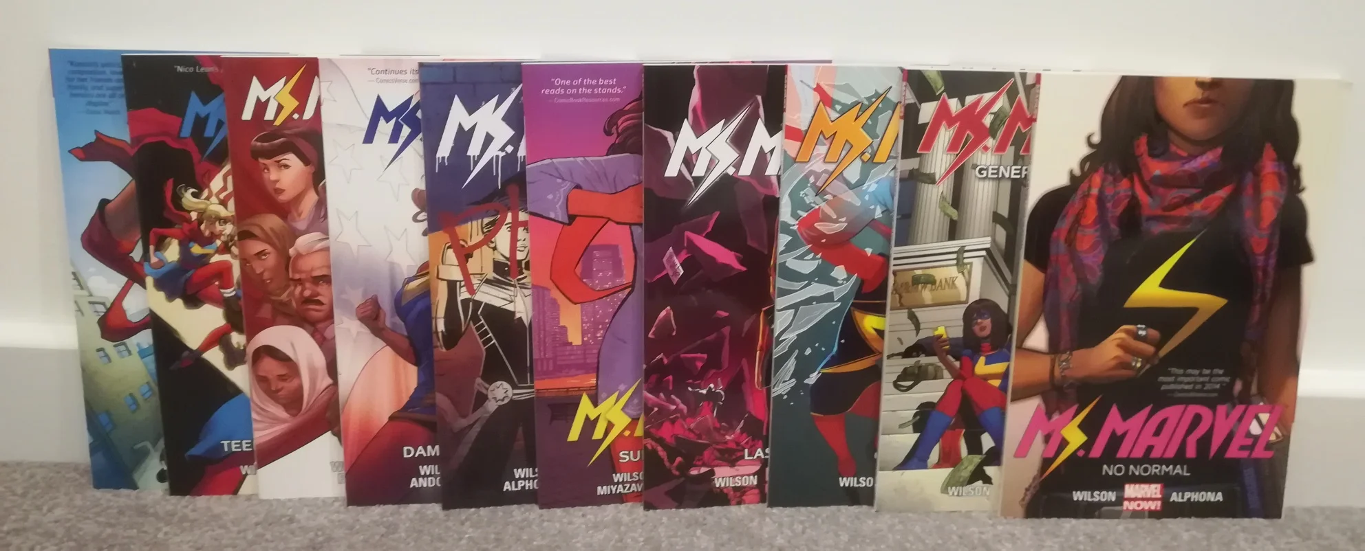 Ms. Marvel has had a 10 graphic novel run, an impressive feat for a series that was only supposed to be a 10 comic limited run series.