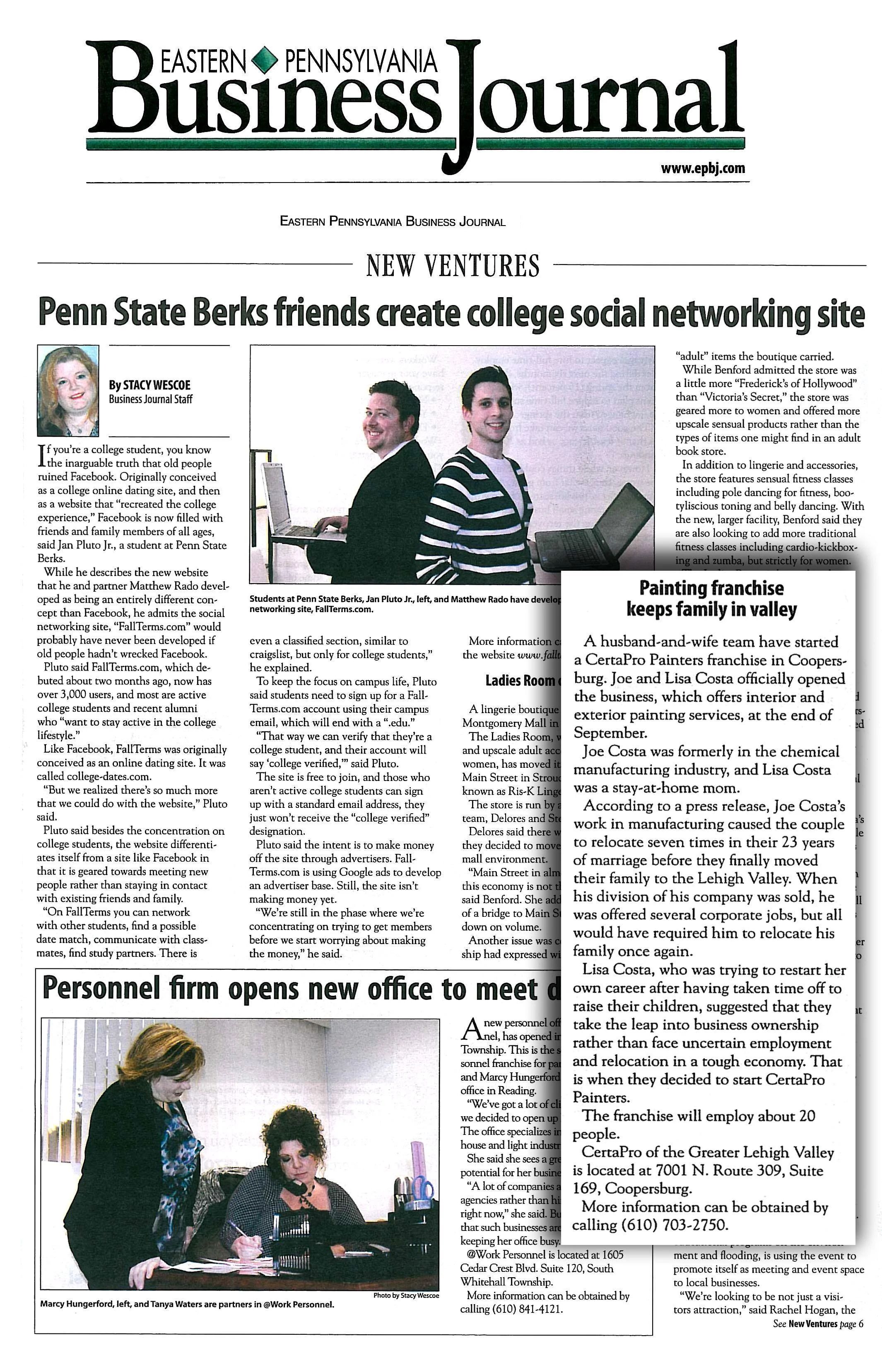 Eastern Pennsylvania Business Journal (Oct. 17, 2011).JPG