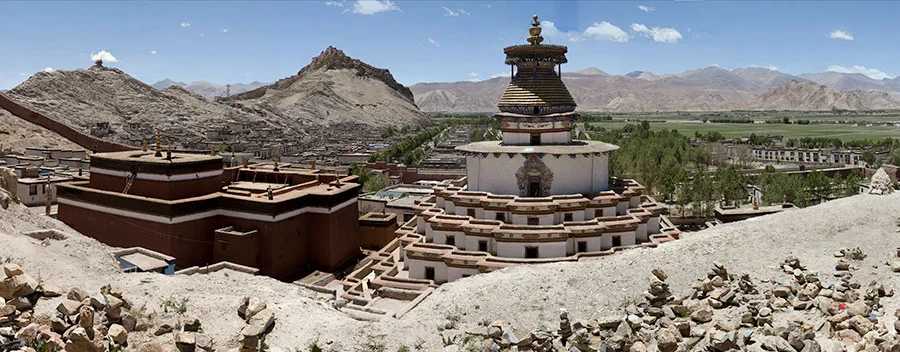 View of the Kimbum and the Dzong fortress, Gyantse​VIEW FULLSCREEN