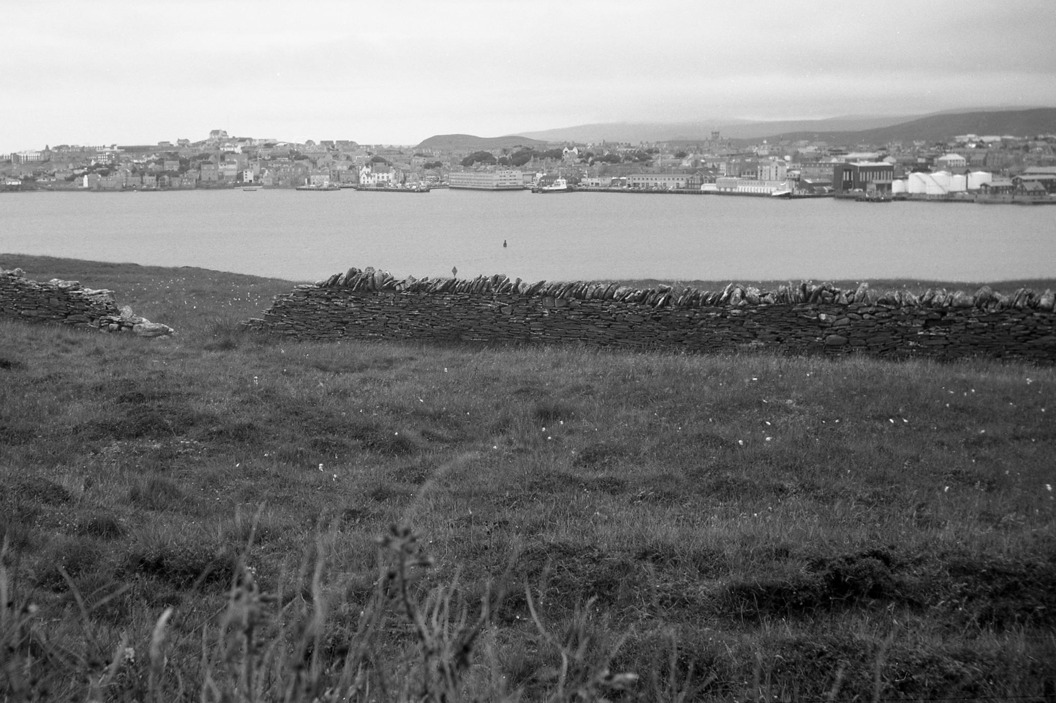 View of Lerwick, Shetland taken in 2013 with Contessa-Nettel "Cocarette" circa 1920. The amount of foreground here speaks to the difficulty of composing with the tiny viewfinder, especially in landscape format.