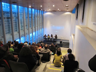Panel discussion at Santiago Library book launch