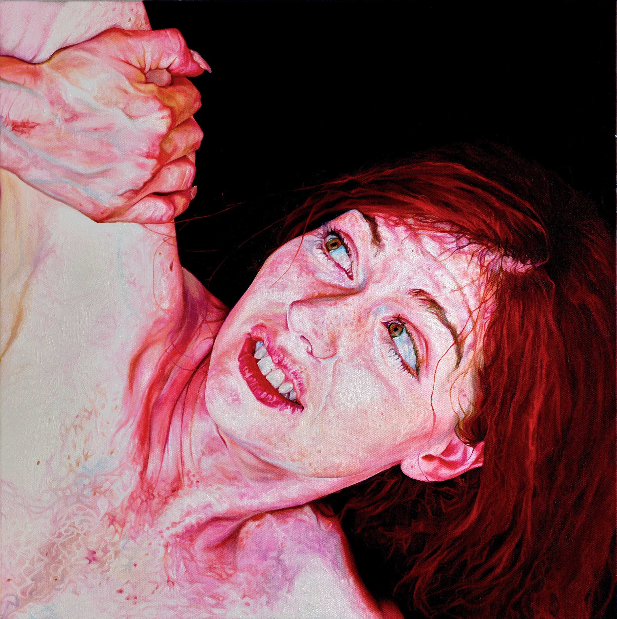 "Crush," 24"x24" oil on canvas, 2017, Megan Van Groll.