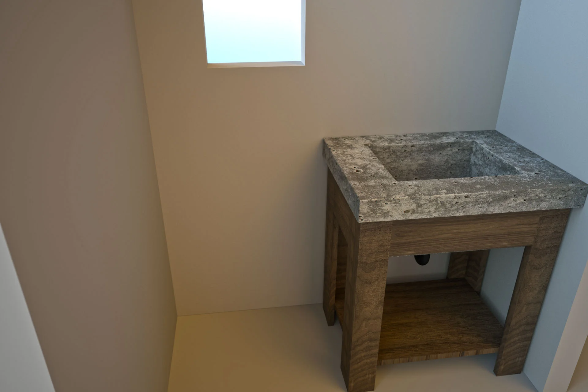 Intergral Concrete Sink
