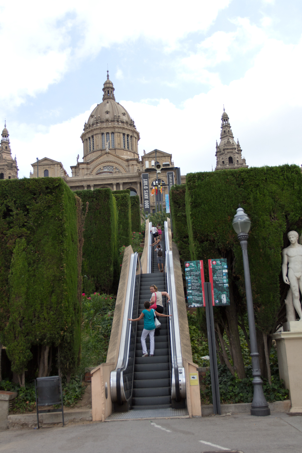 Stairs or escalator?