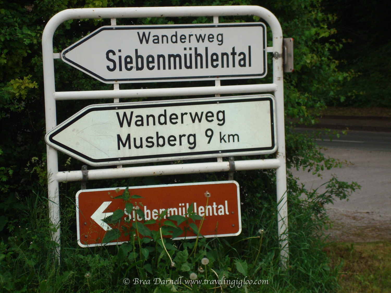 There are signs along the way to let you know you are in the right place!