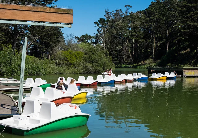 They have this great little boating lake