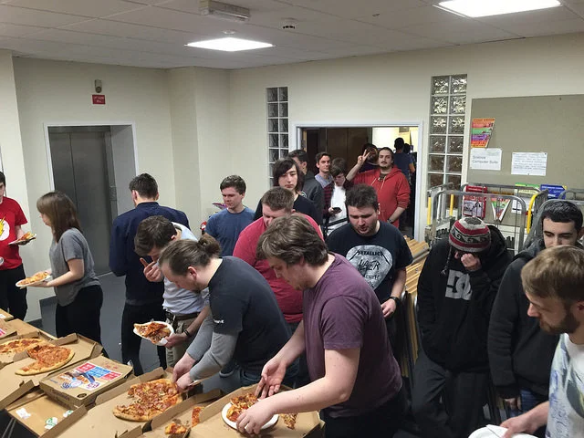 Of course we had pizza - lots of pizza