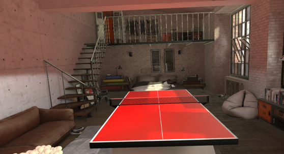 It's like having abasement with a table tennis table in it