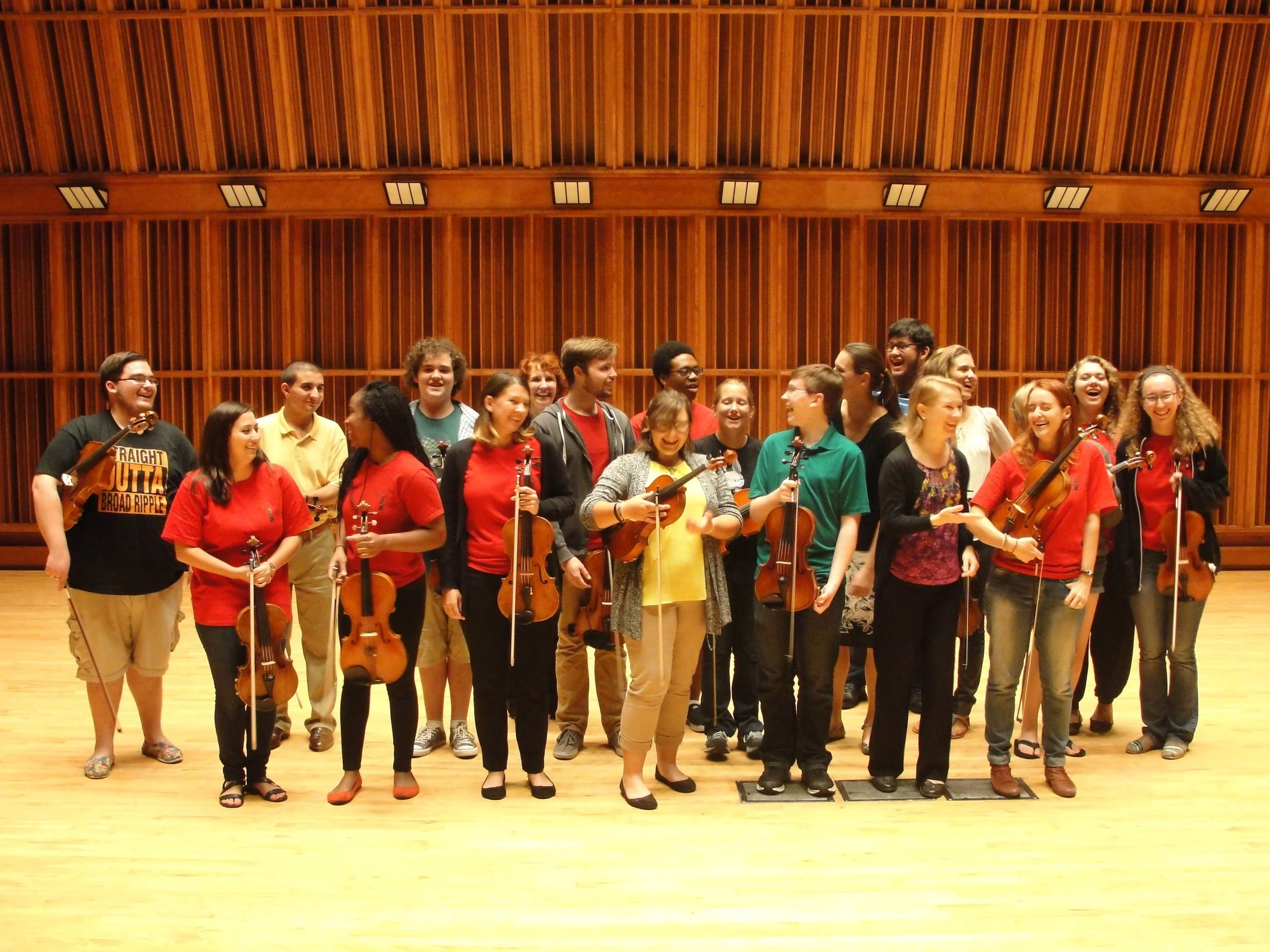 Happy violists at Ball State!