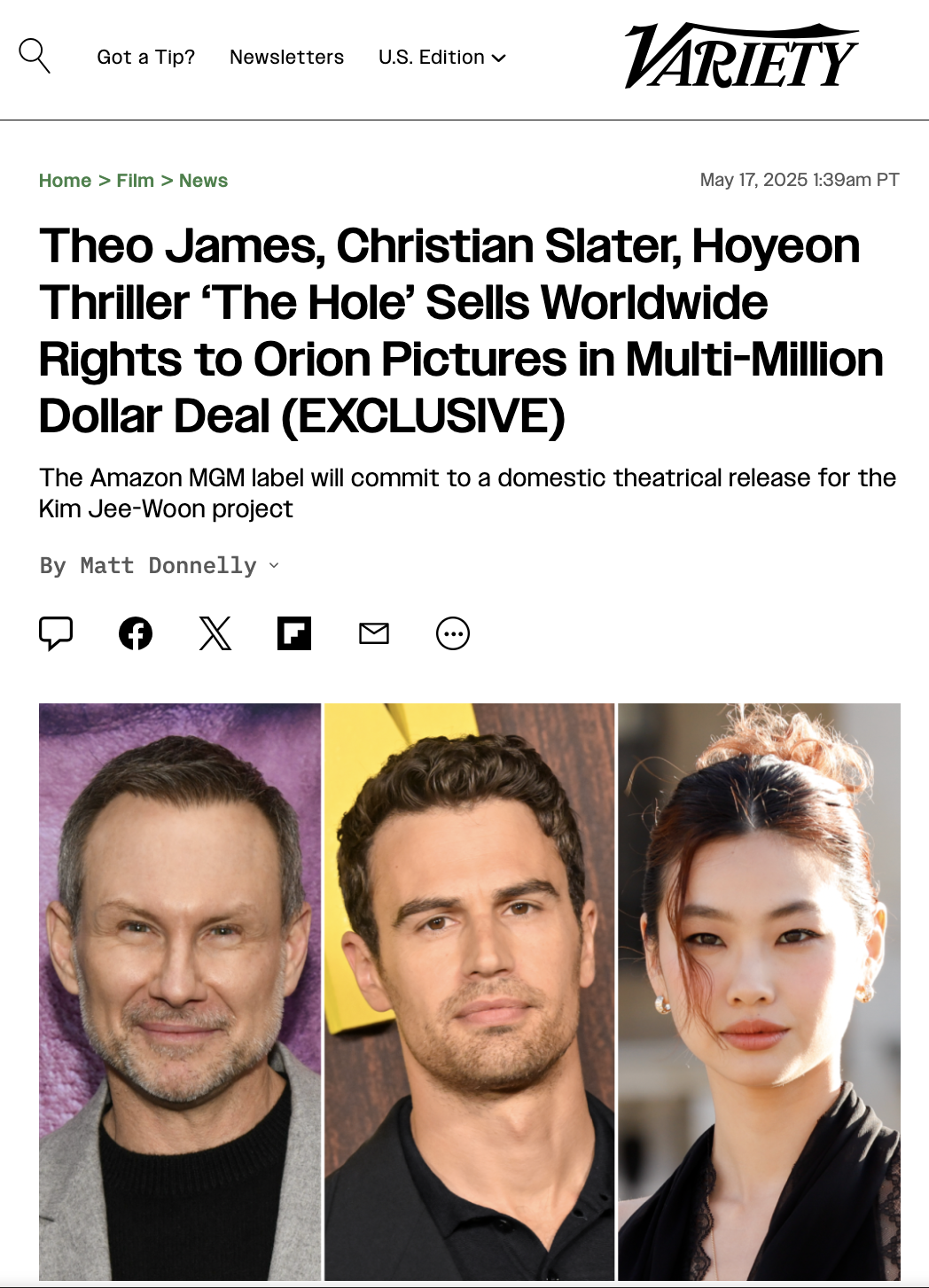 Orion Pictures Acquires Adaptation of Hye-Young Pyung's "The Hole"