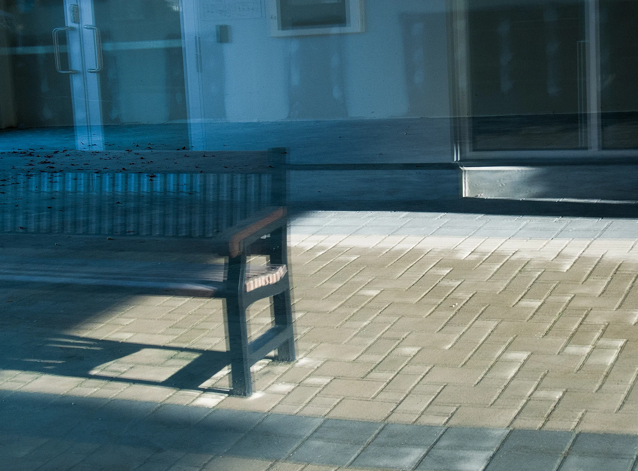 I like the ghost-like transparency you can achieve with a reflection