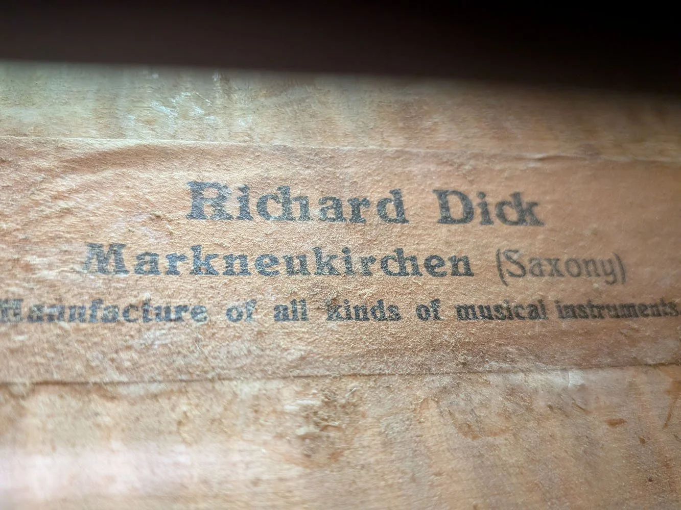Richard-Dick-Violin-1920s-Label-View