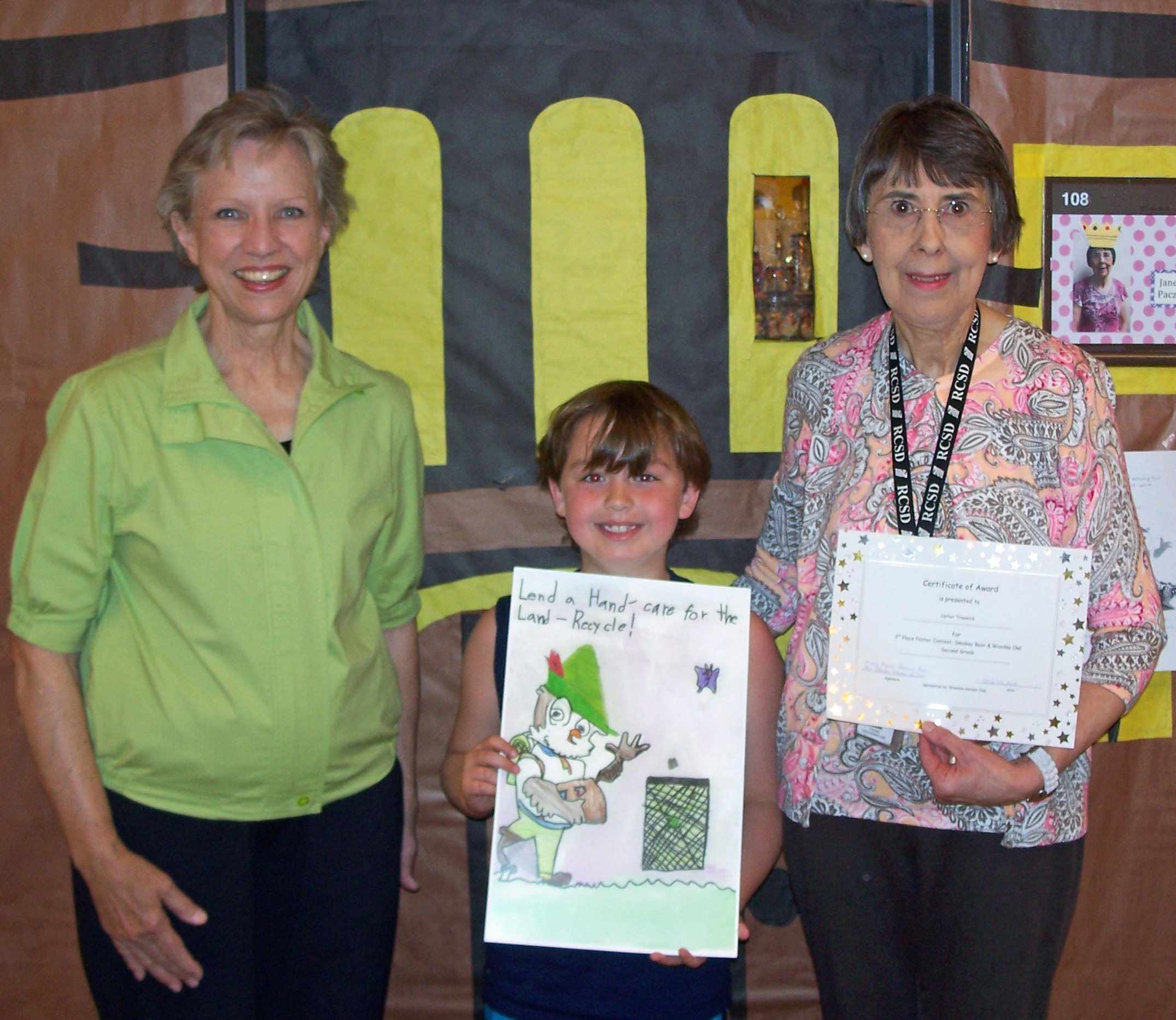  Carter Traywick, second grade Venture student at Stonebridge Elementary School, was the First Place winner at the local and state levels of the&nbsp;Smokey&nbsp;Bear&nbsp;and Woodsy Owl poster contest sponsored by the Brandon Garden Club (BGC), The 