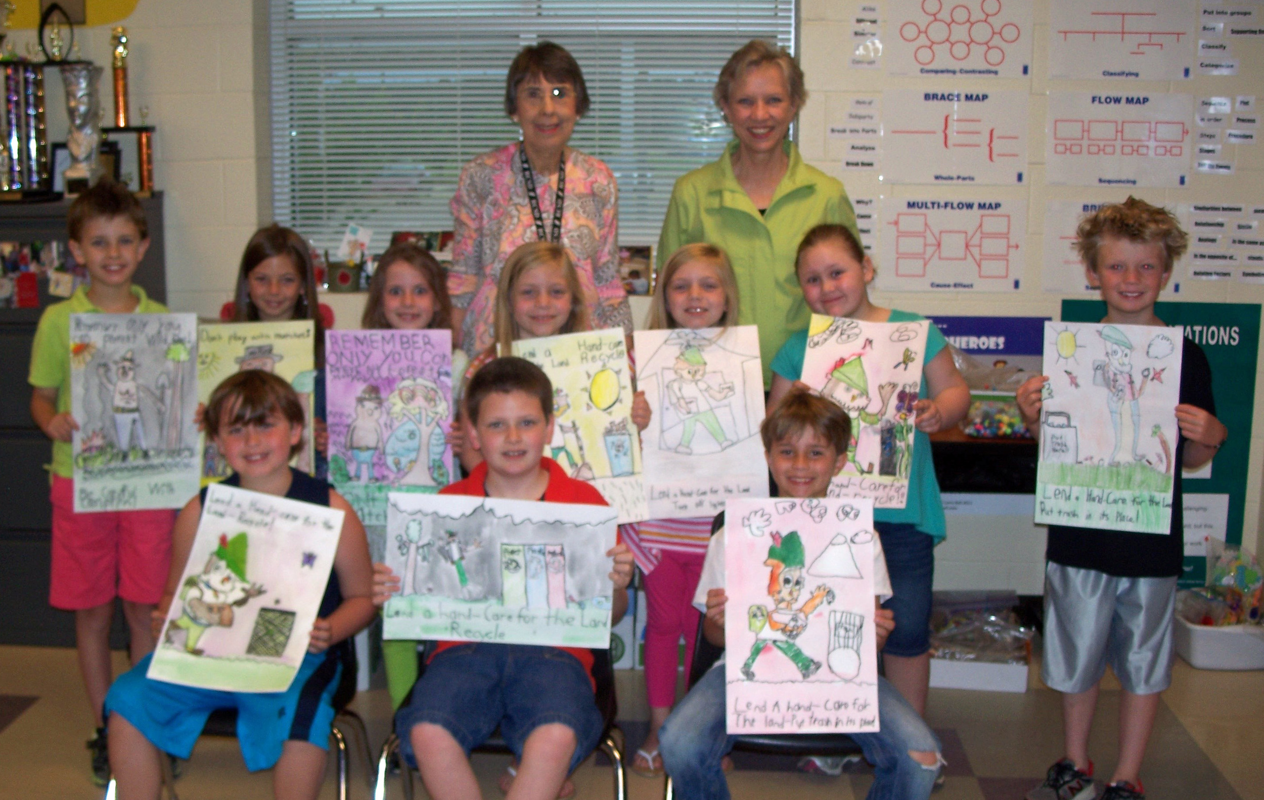   First row (l to r):&nbsp; Carter Traywick, 1 st &nbsp;place; Bennett Ciaravine, 2nd place; and Connor Cone, 3rd place.&nbsp; Second row (l to r), honorable mention: Hayden Smith, Valerie Harrell, Leslie Reeves, Carsen Flowers, Camden Flowers, Saydr