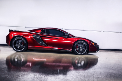 Paint Correction with Ceramic Pro Silver Package: Mclaren 650S in Volcano Red
