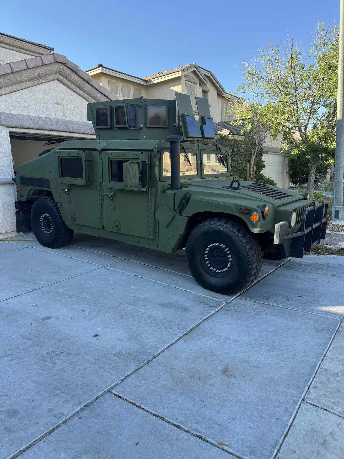 For Sale: 

2008 HMMWV M1151 Rev B
Fully armored, operationally complete, and built to the latest REV configuration

Drivetrain
6.5L Turbo Diesel 4 speed Transmission all fluids recently serviced. 
Shepherd Steering box, straight cut portal gears
Wil