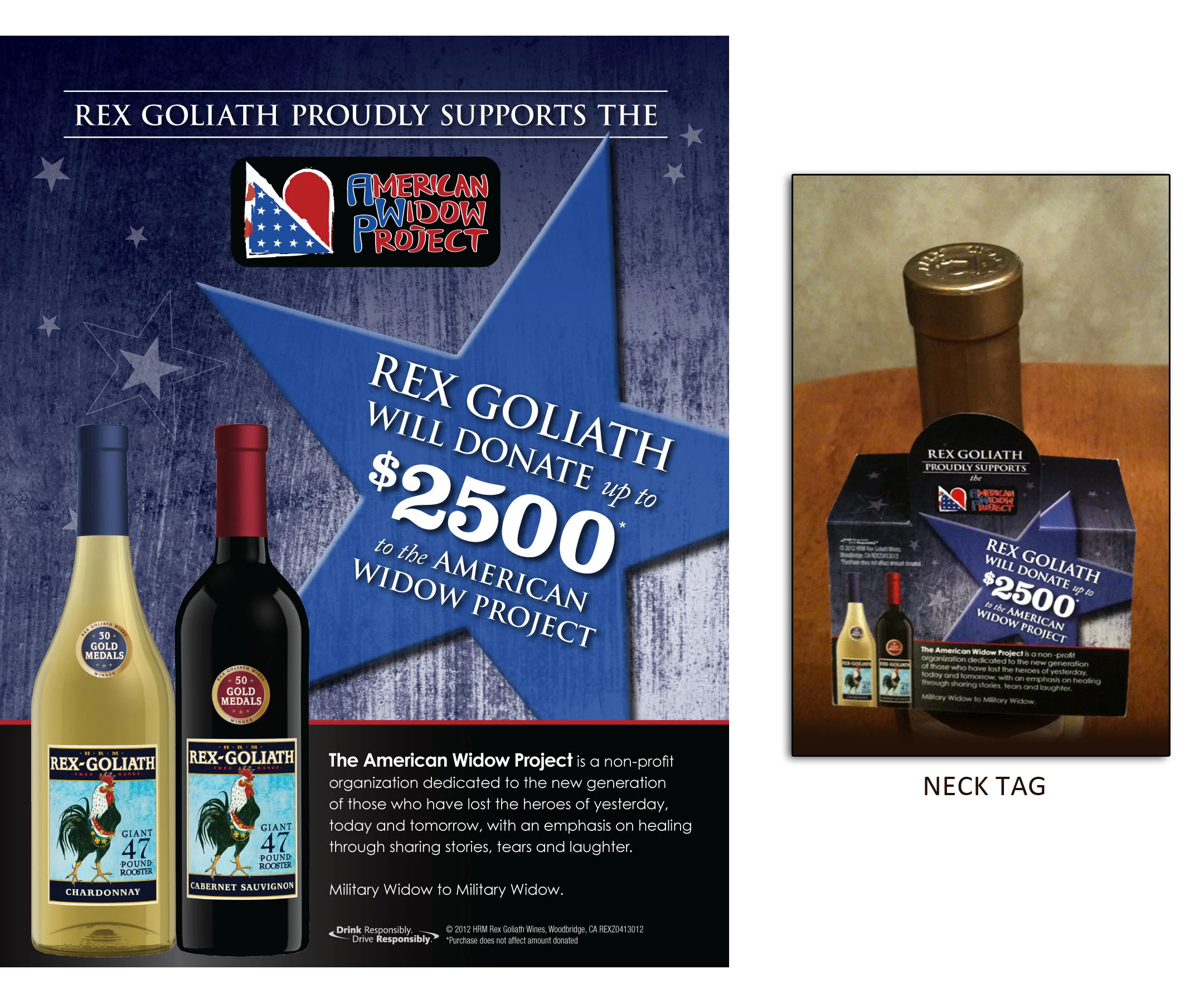 Cross-Promotion Stack Sign and Neck Tag
