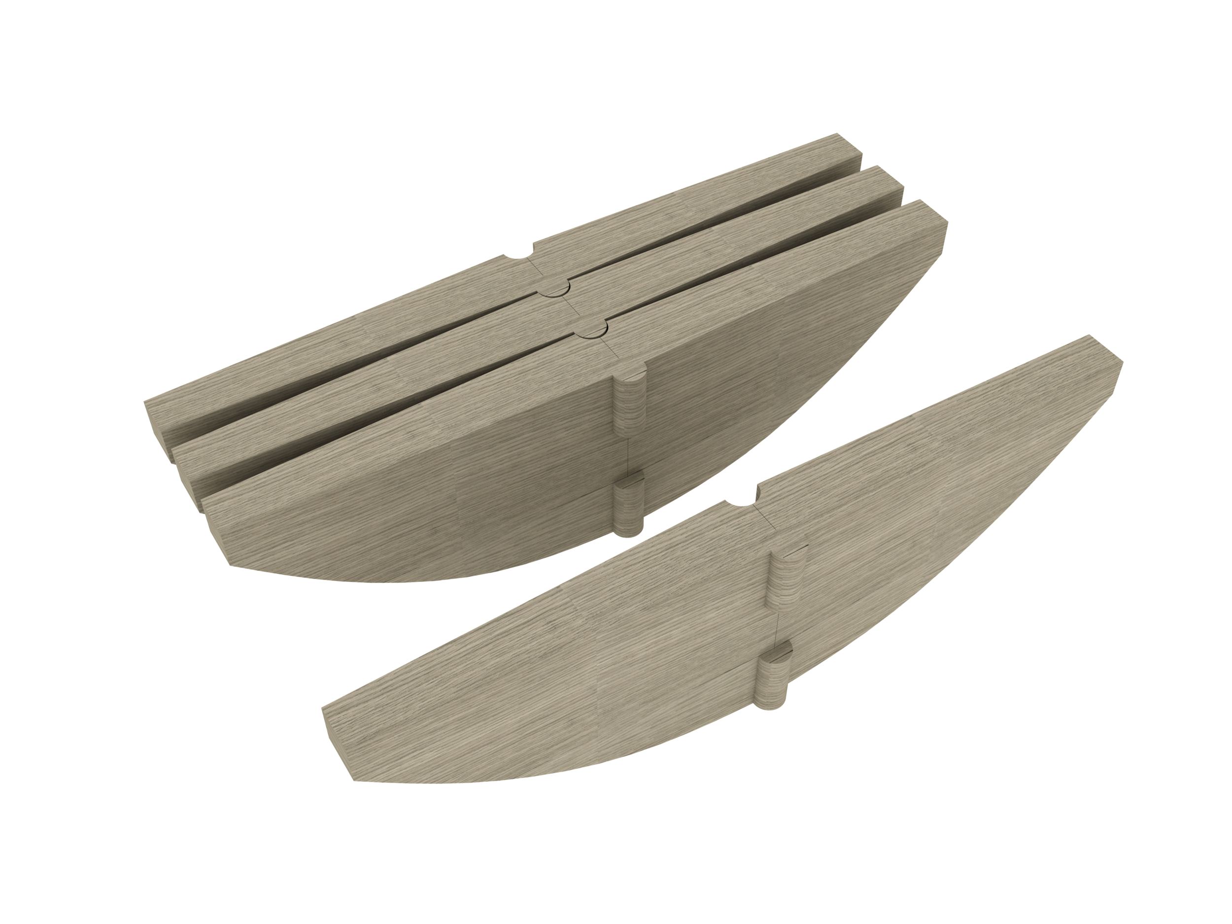 éclaté de la pièce en 3D