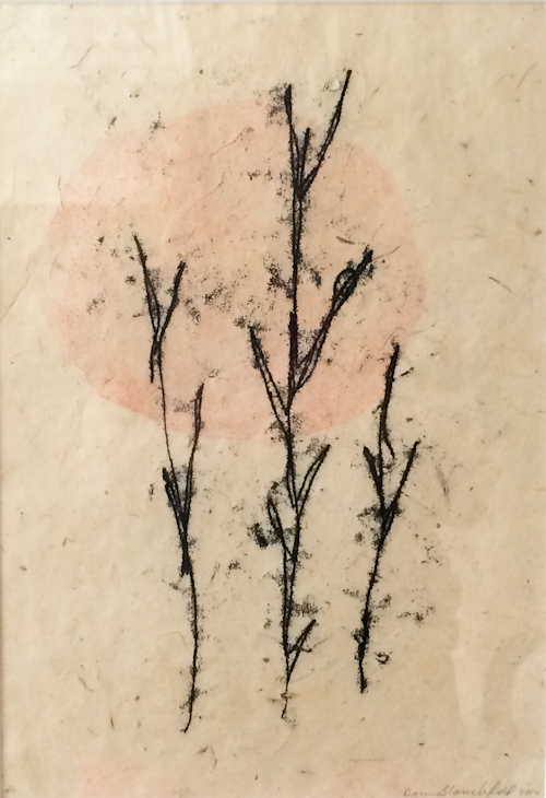  Monotype. 9"x13" on mulberry paper.&nbsp; 