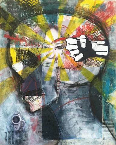 A Fist in the Skull - SOLD