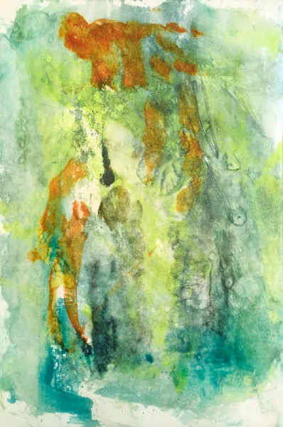 encaustic monotype on rice paper 2016 12x18