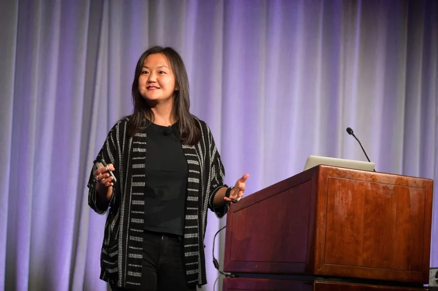 On stage at Adobe MAX , Photo courtesy of Adobe
