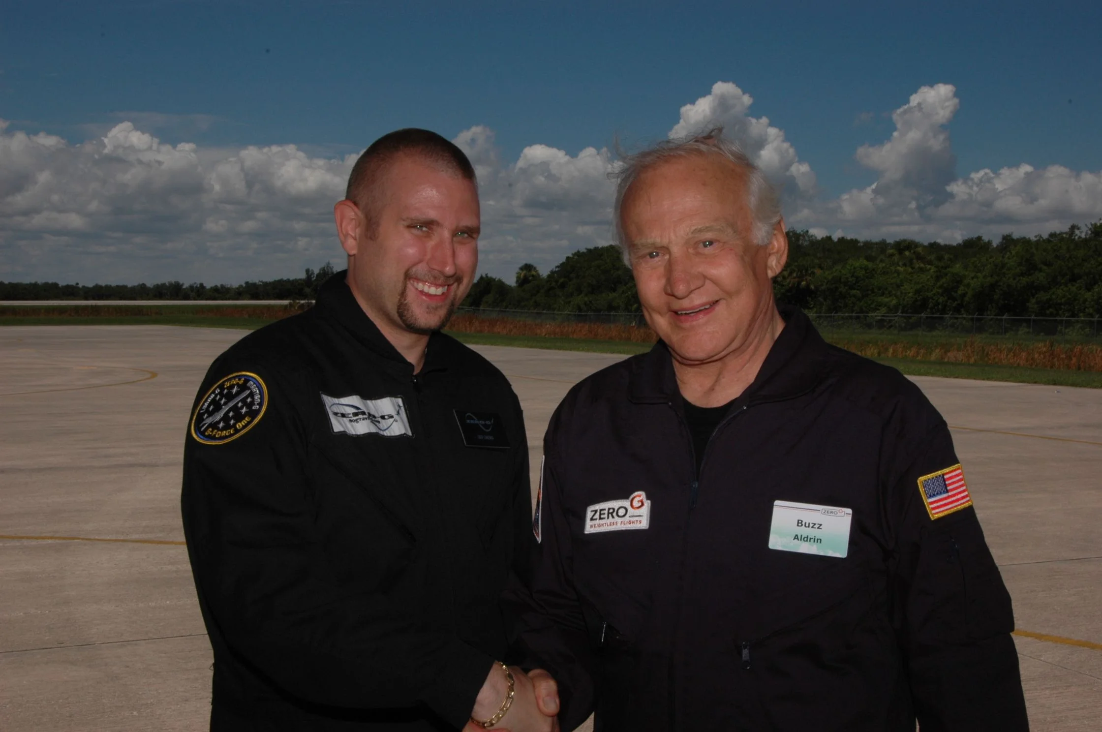 Me with Buzz Aldrin after our Zero-G flight
