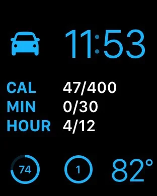 The MacID complication is the bottom middle one, the "1" with a circle. "1" means my Mac is unlocked and zero is locked.