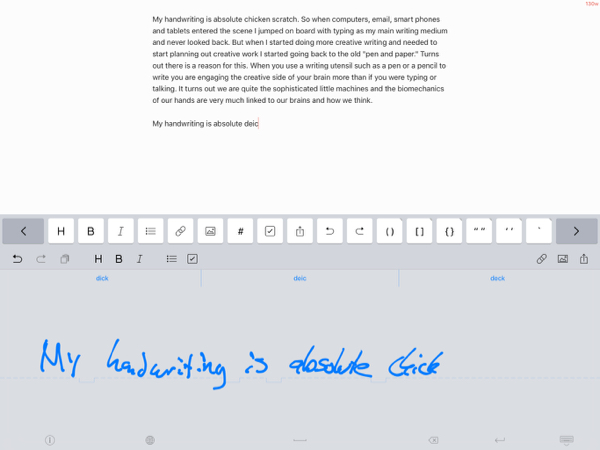 I wasn't kidding, my handwriting is really bad.