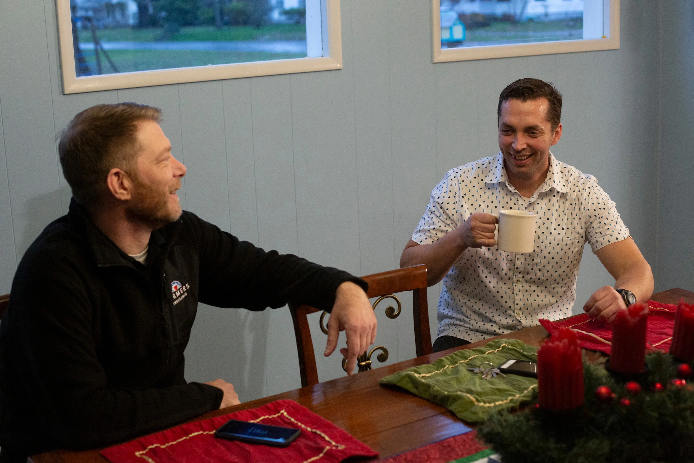 Vince Villano on the left and Justin McNeil on the right (Image from news.starbucks.com)