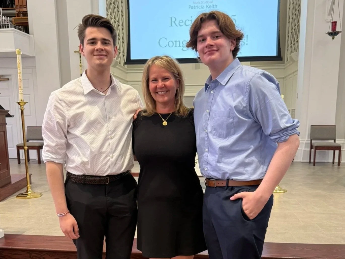Patricia Keith with students at our spring recital in Boyertown PA