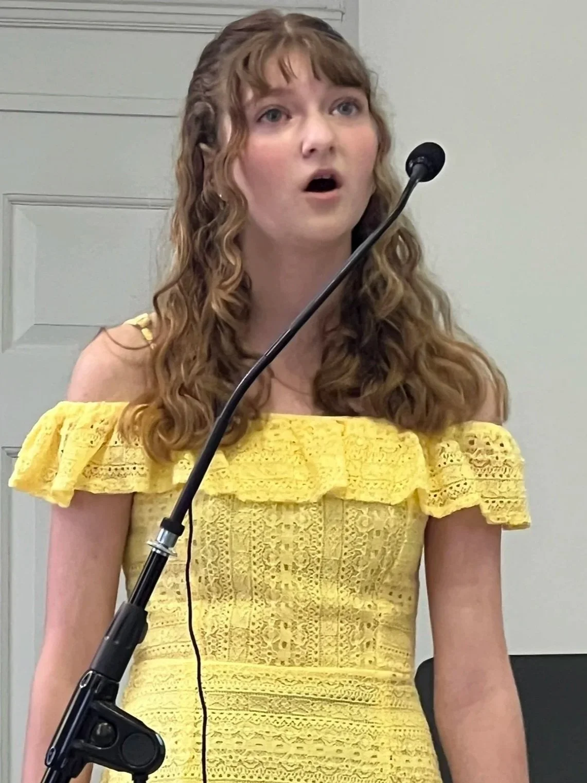 Student performing at the June 2024 recital