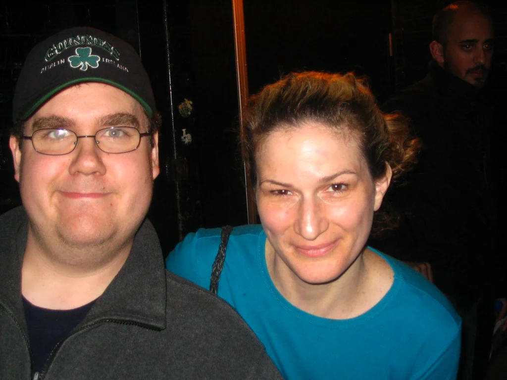 Matt with actor Ana Gasteyer