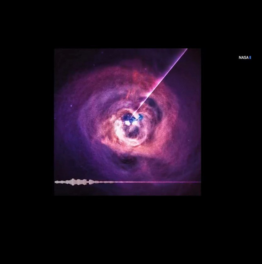 Primal sounds of the cosmos. The sound waves from a black hole at the center of the Perseus galaxy cluster were made audible for the first time by NASA.

The Washington Post, videos: 
https://wapo.st/3pD3VoG

Sending you 
healing resonance
To navigat