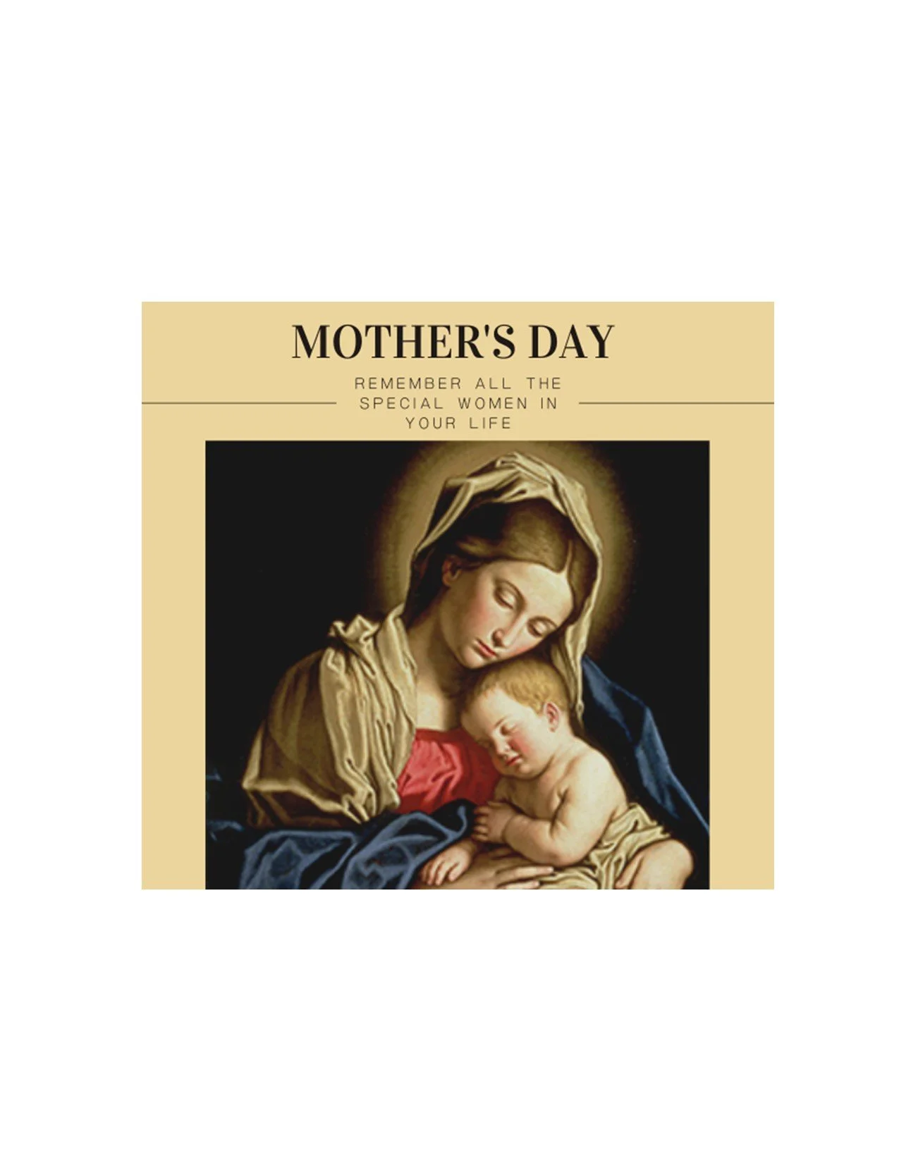 Mother's Day Mass Cards